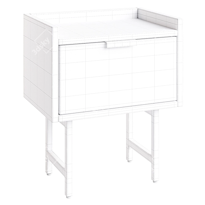 Contemporary Bedside Table Volga 3D model image 2
