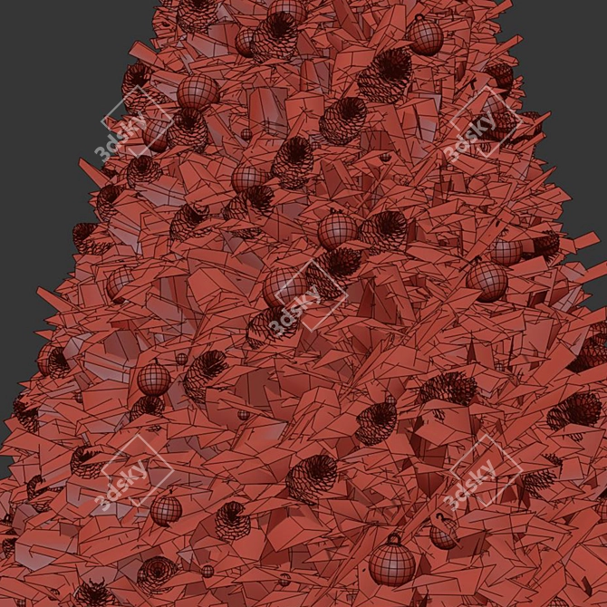  2016 Christmas Tree Set3 Render 3D model image 4