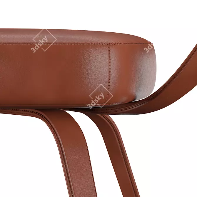 Global Views All Leather Chair 3D model image 5