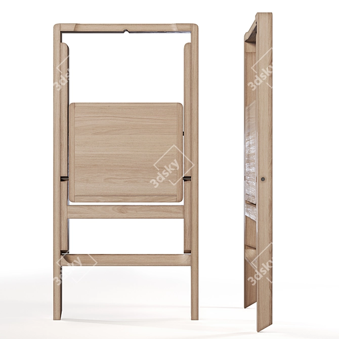 Oak Mini Stepladder by Designhouse 3D model image 4