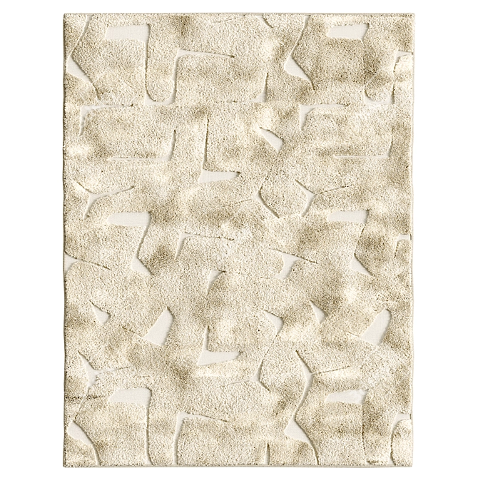 Neutral Tufted Area Rug [8x10] 3D model image 2