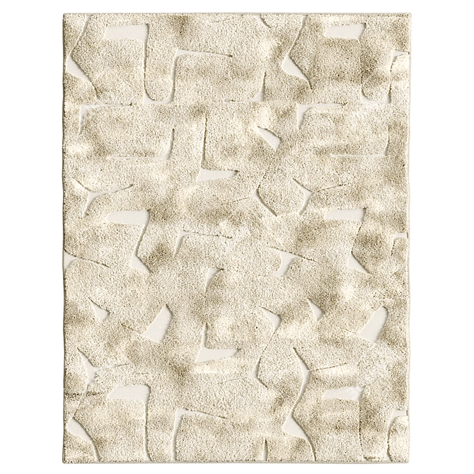 Neutral Tufted Area Rug [8x10] 3D model image 4