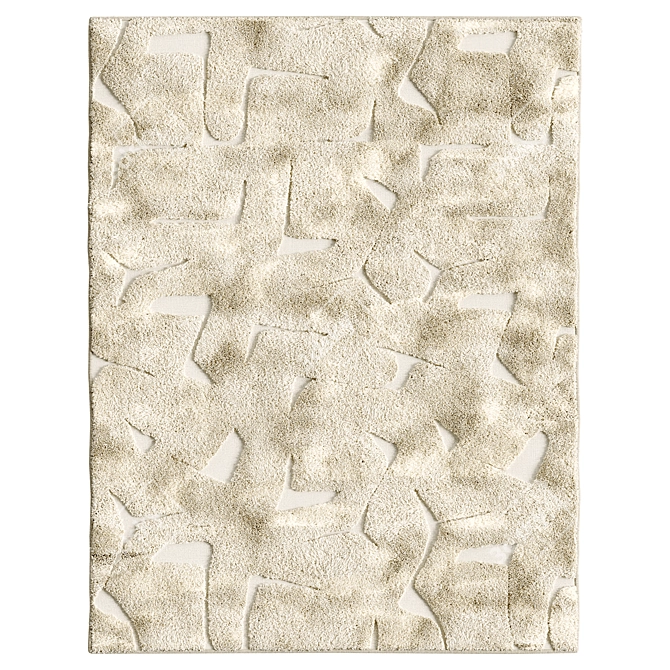 Neutral Tufted Area Rug [8x10] 3D model image 7