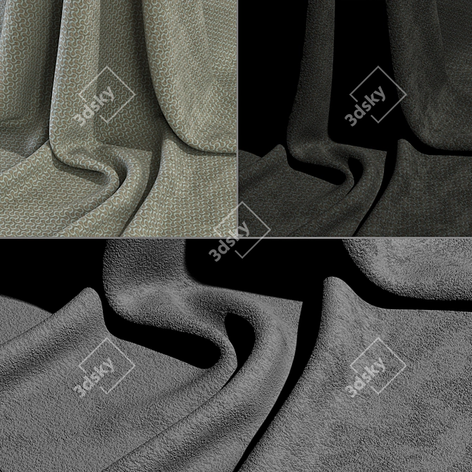 Vibrant Fabric Collection ARLEEN 3D model image 2