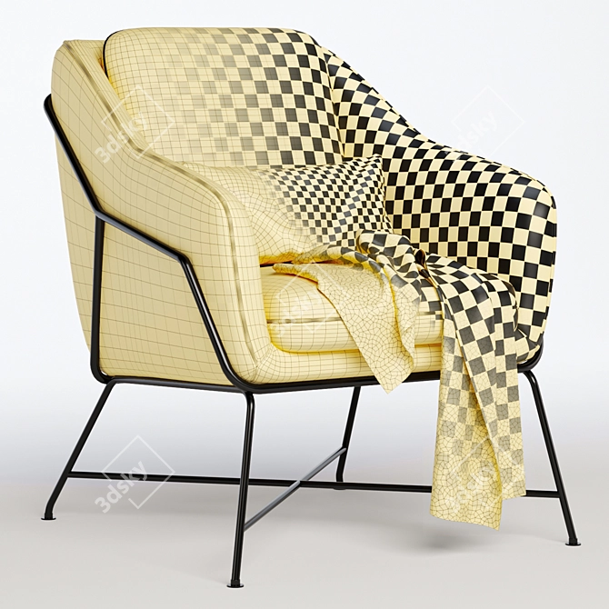 Stylish Brida Armchair, Versatile Colors 3D model image 5