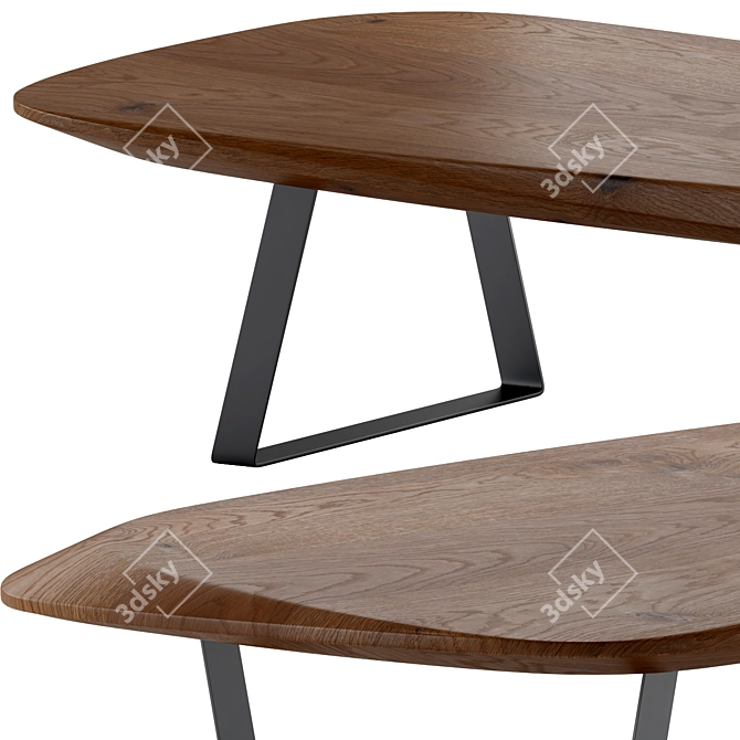 Modernica Riptide Coffee Table 3D model image 2