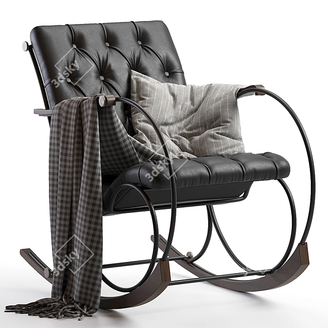 Elegant Chester Resting Armchair 3D model image 1