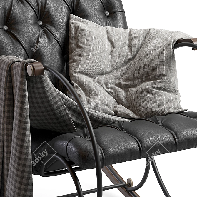 Elegant Chester Resting Armchair 3D model image 4