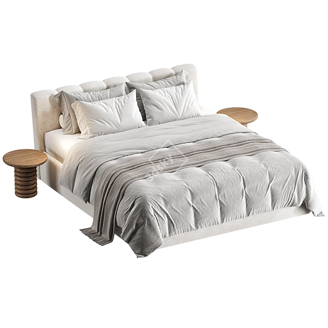 Modern NORMA Bed Furniture 3D model image 3