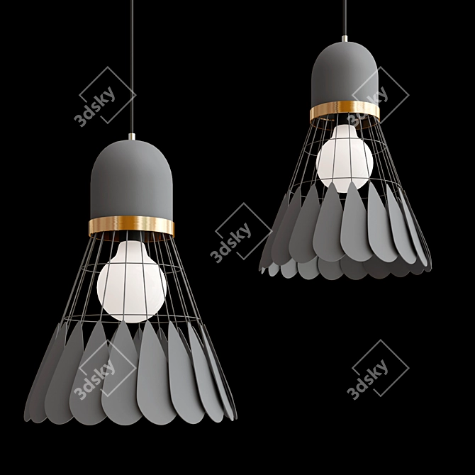 Modern Nordic Art Deco Light 3D model image 3