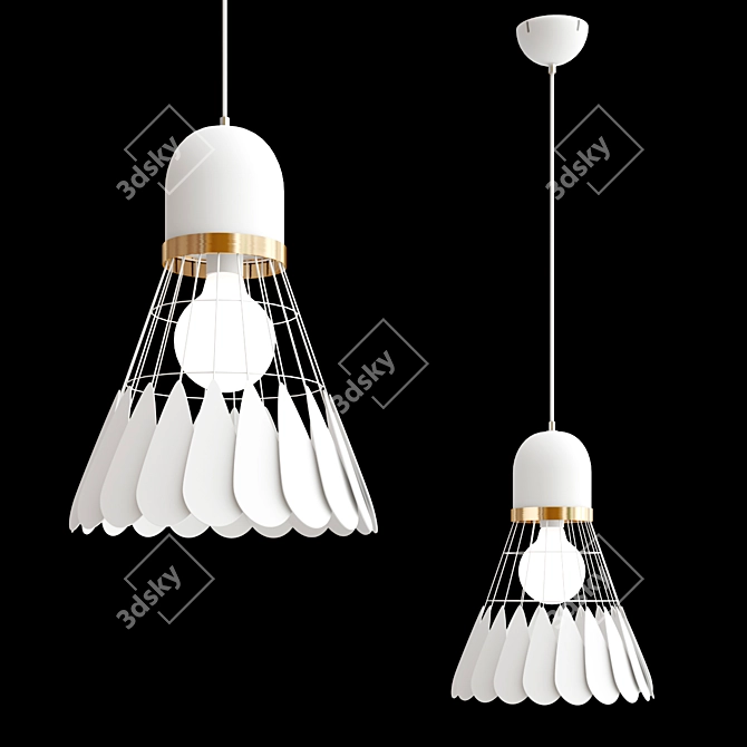 Modern Nordic Art Deco Light 3D model image 4