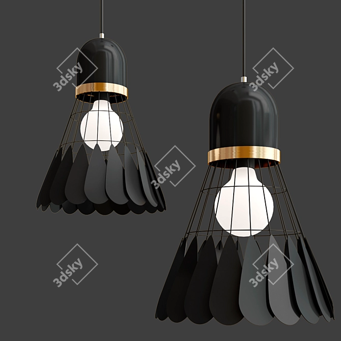 Modern Nordic Art Deco Light 3D model image 5