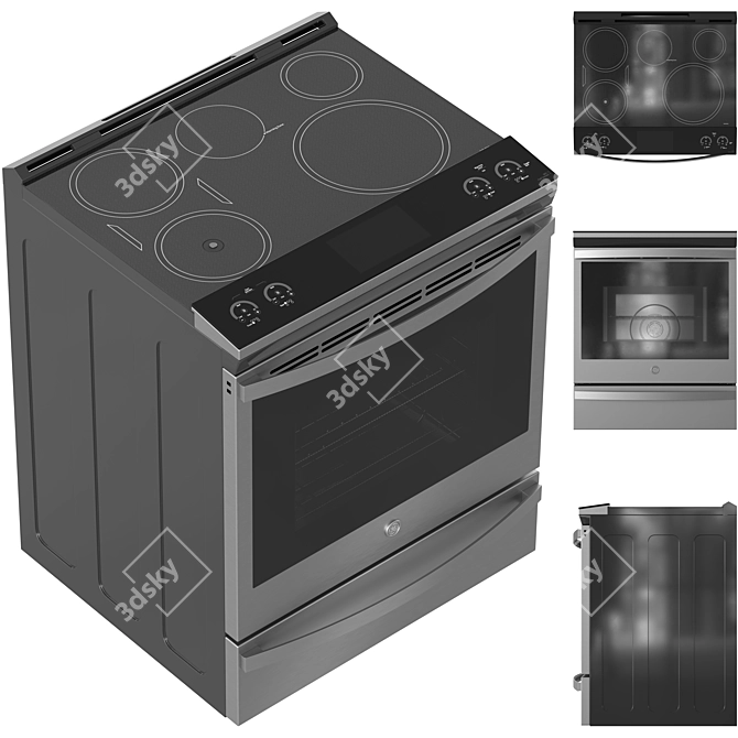 GE Smart Appliance Collection Bundle 3D model image 2