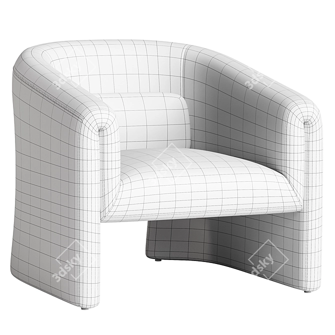 Modern Mayview Armchair in 2017 3D model image 3