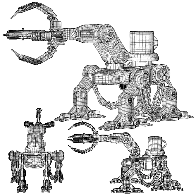 High-precision Robot Manipulator 3D model image 3