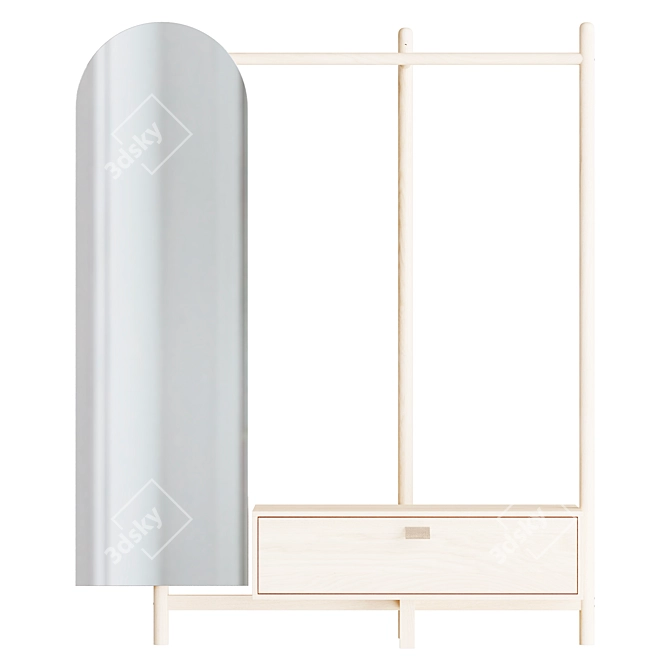 Modern Woodman Entryway Furniture 3D model image 2