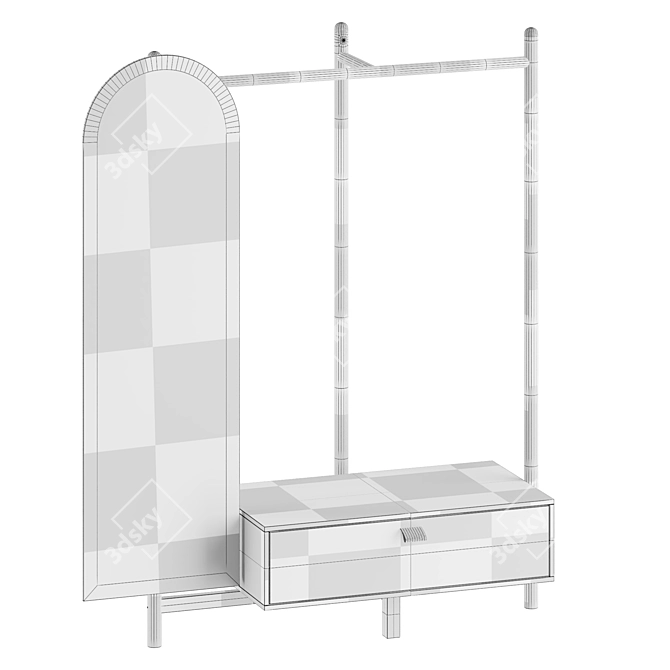 Modern Woodman Entryway Furniture 3D model image 3