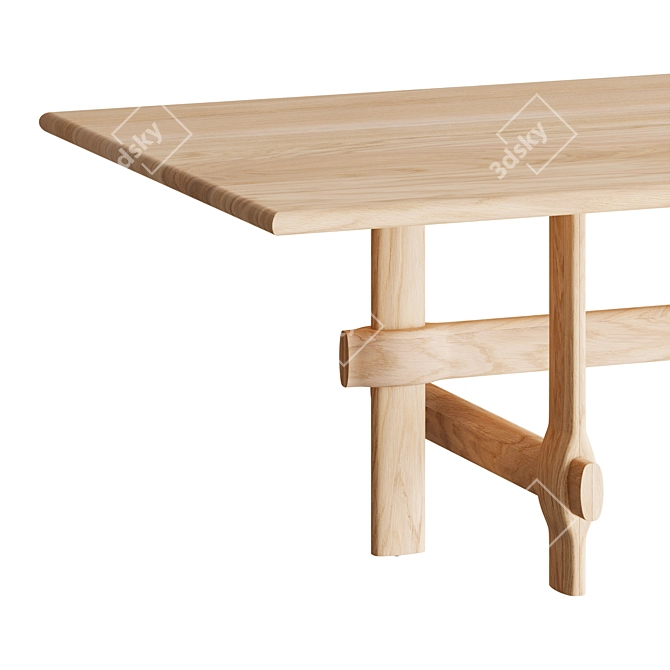 District Eight KNOT: Elegant Table 3D model image 3