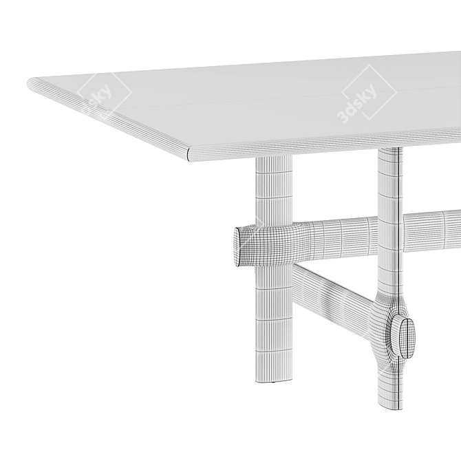 District Eight KNOT: Elegant Table 3D model image 4