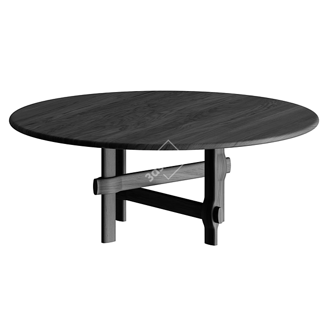 Industrial Chic Knot Table 3D model image 2