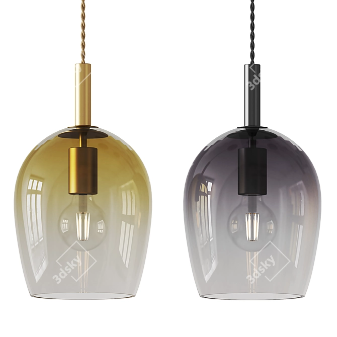 Adjustable Pendant Light Fixture 3D model image 2