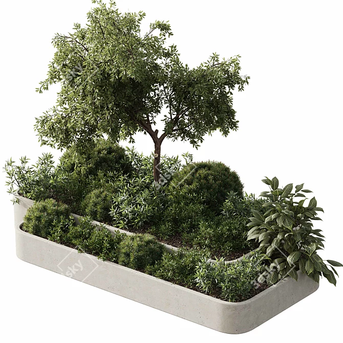 27-V Outdoor Plant Set 3D 3D model image 1