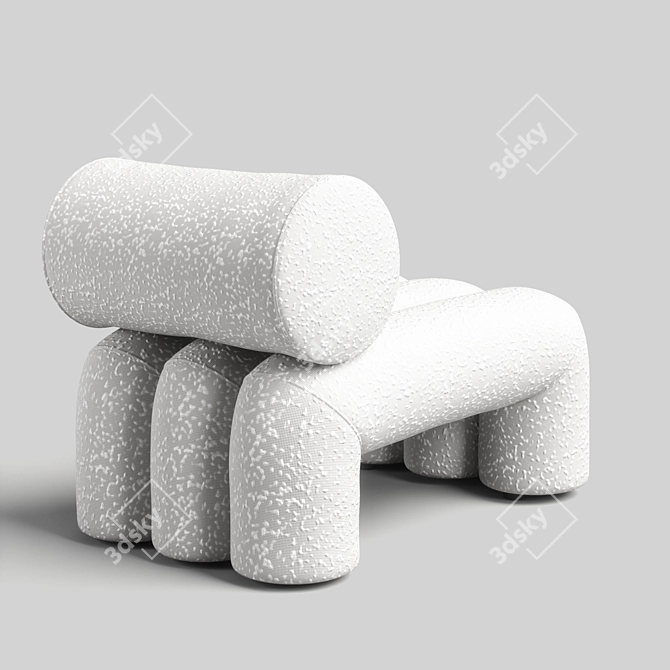 Modern Foku Chair Design Solution 3D model image 5