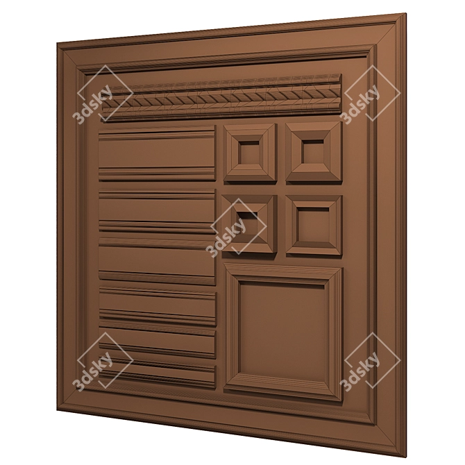 Polystyrene Moldings Collection 3D model image 3