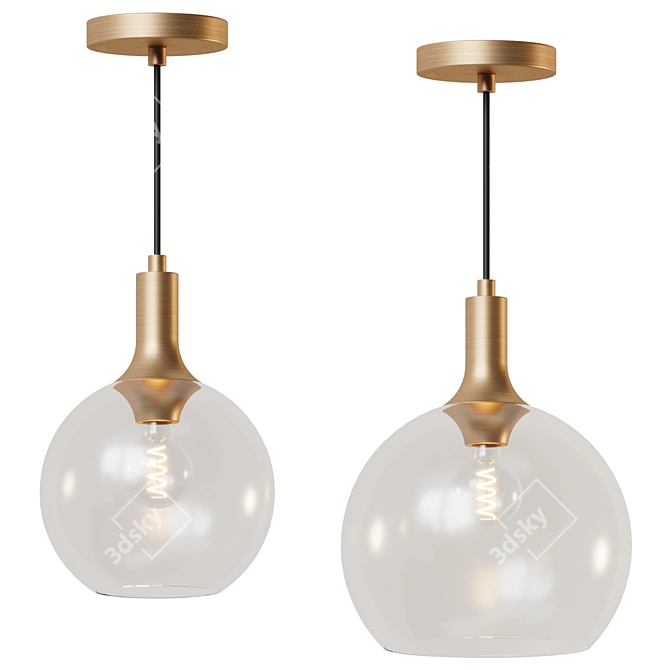Luxurious Classic Castilla Pendant Light 3D model image 2
