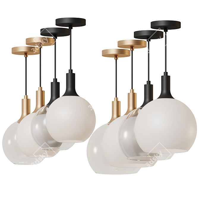 Luxurious Classic Castilla Pendant Light 3D model image 4