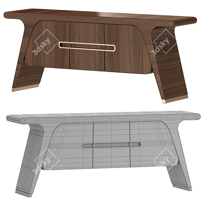 Modern Sideboard Stuart Furniture 3D 3D model image 2