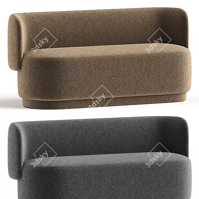 Modern Sofa TABLET 5252 Design 3D model image 2