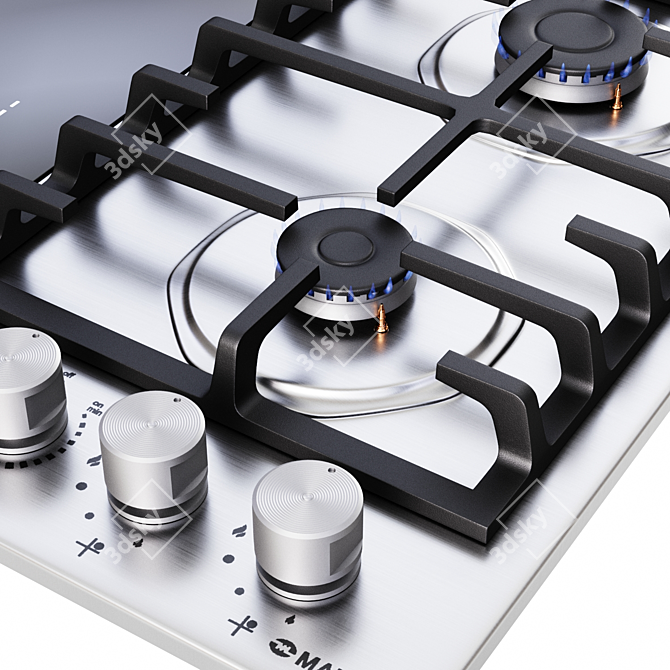 Maunfeld Combination Cooktop 3D model image 2