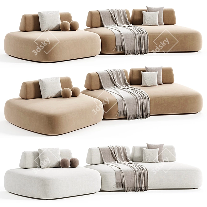 Luxury Residenza Sofa Eichholtz 3D model image 2