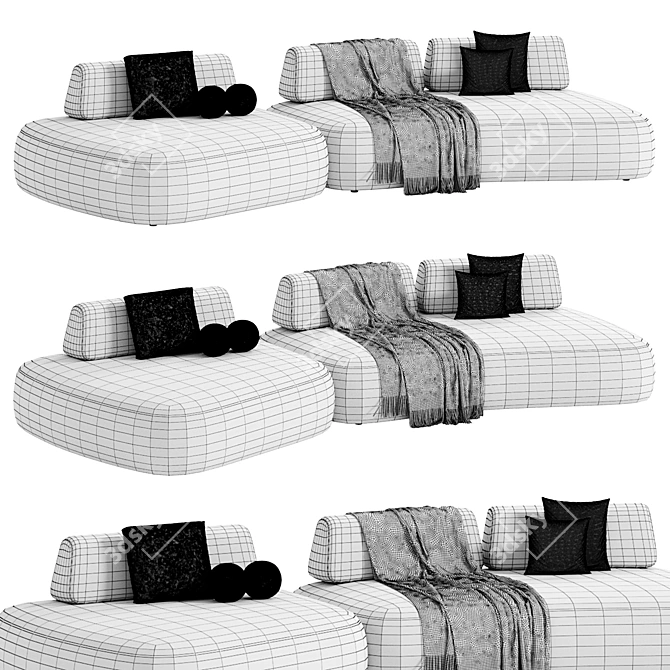Luxury Residenza Sofa Eichholtz 3D model image 5