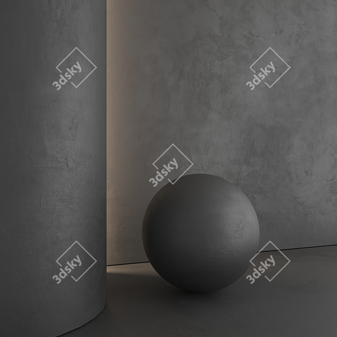 25-Trend Matte Plaster Set 3D model image 5