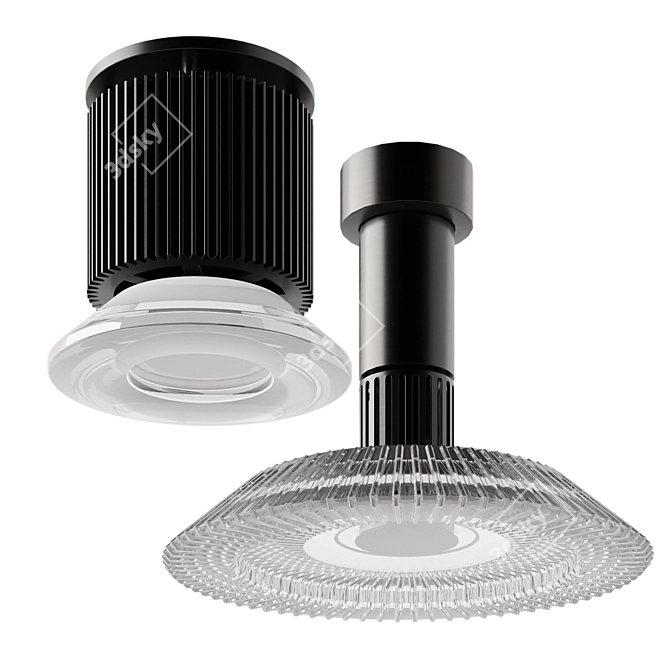 Elegant Viabizzuno N55 Ceiling Lamp 3D model image 4