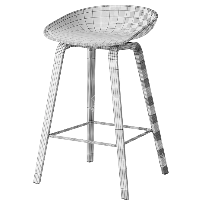 Modern Bar Stool AAS 32 3D model image 7