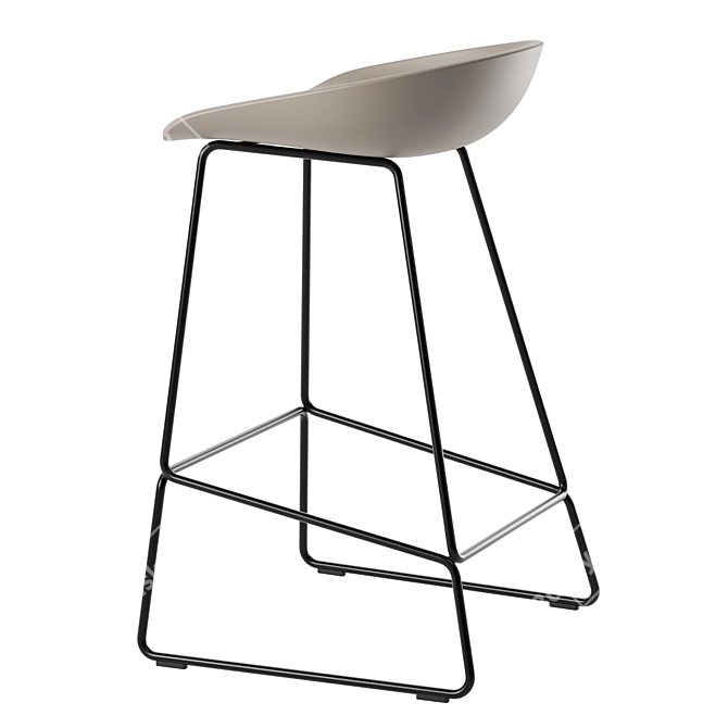 Modern Bar Stool Hay AAS38 3D model image 5