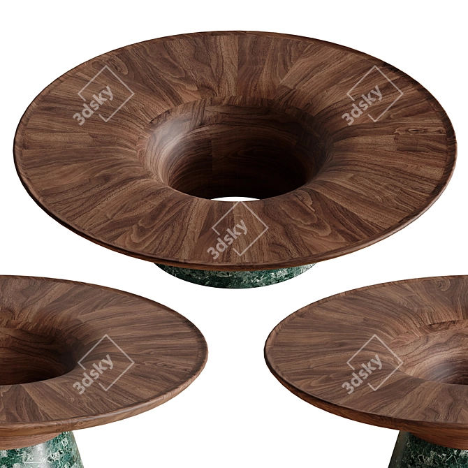 Elegant Twist I Coffee Table 3D model image 2