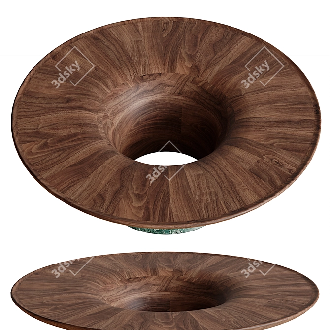 Elegant Twist I Coffee Table 3D model image 3