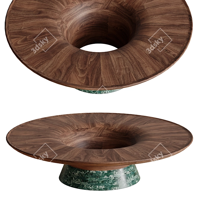 Elegant Twist I Coffee Table 3D model image 5