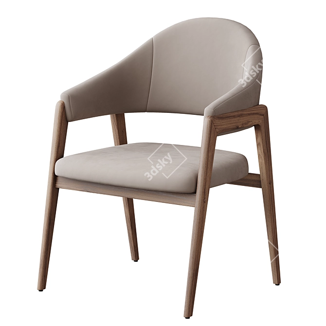 3D Brutus Design Chair Model 3D model image 4