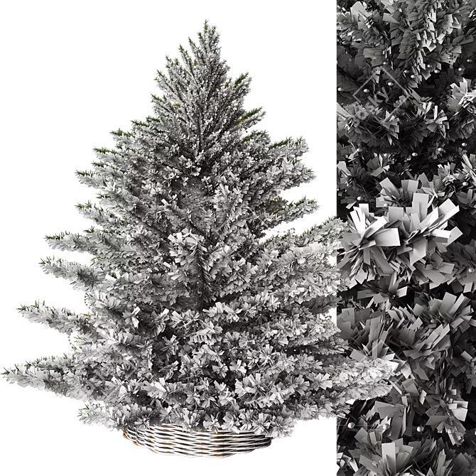 Festive Fir 3D Model 3D model image 3