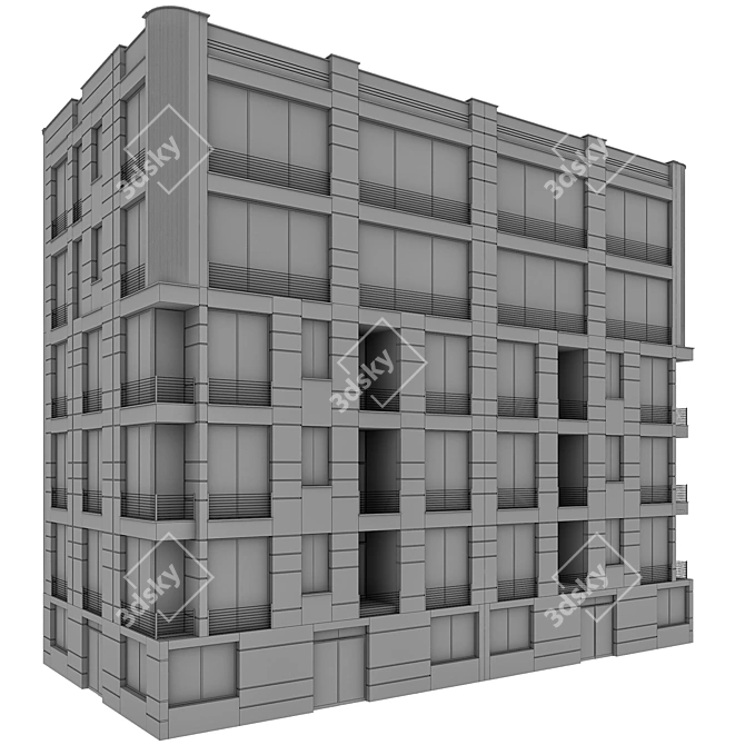  3D Model Residential Building No84 3D model image 5