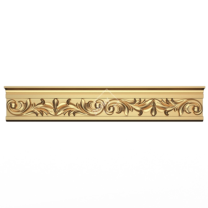 Ornate Cornice Molding Set 3D model image 6