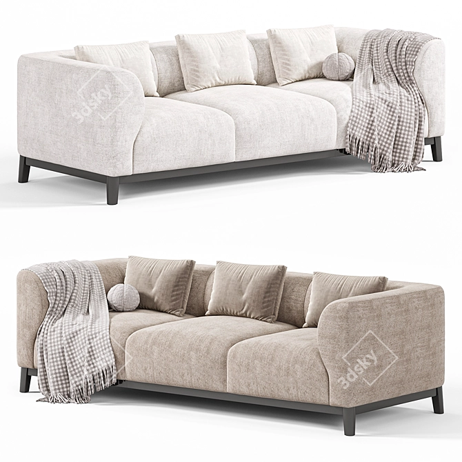 Eichholtz Corso Sofa 3D Model 3D model image 1