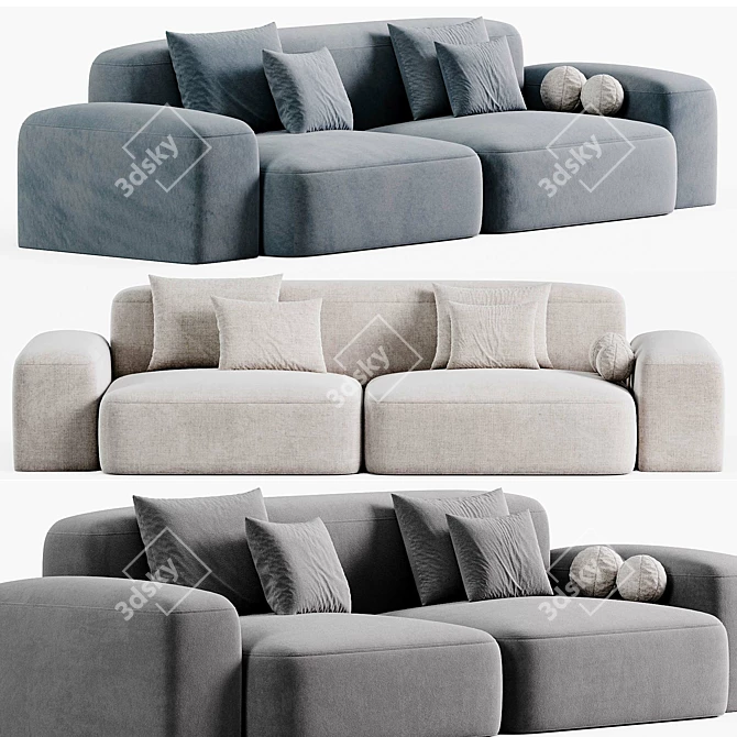 Modern Cupen Sofa by Artipieces 3D model image 1