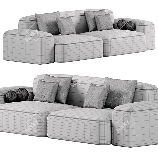 Modern Cupen Sofa by Artipieces 3D model image 4