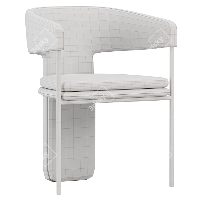 Elegant Dining Chair Palazzo Collection 3D model image 5